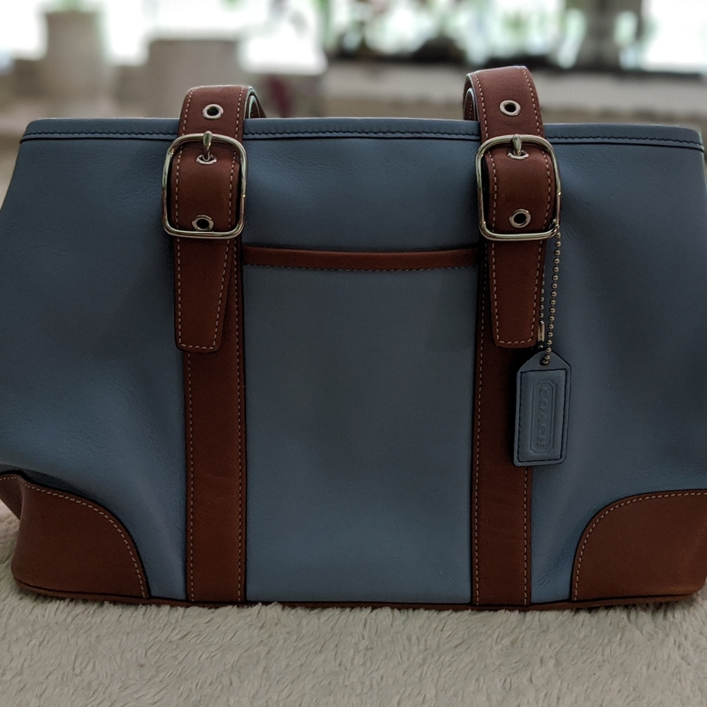 Coach Blue/Brown shoulder bag